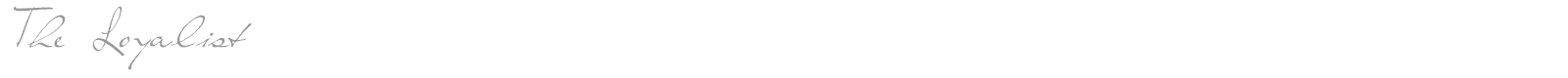 The Loyalist font preview